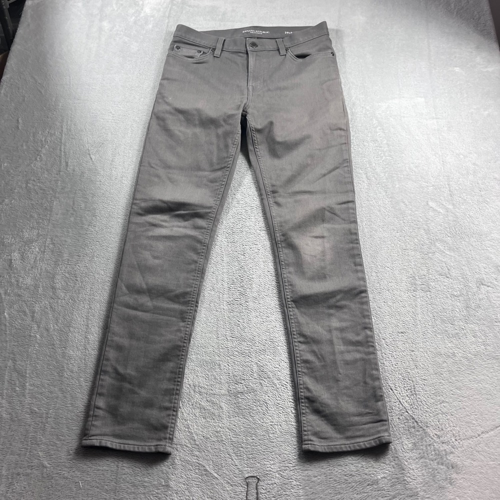 Banana Republic Traveler Slim Fit Pants Mens 29x30 Gray 5-Pocket Casual Chino
